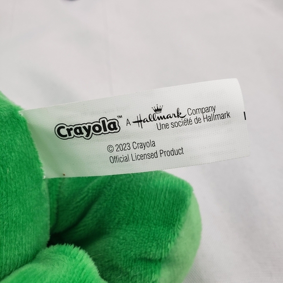 Hallmark Crayola Green Teddy Bear Plush Stuffed Toy 9 Inch 2023 - Picture 8 of 10